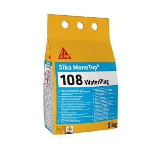 Sika Waterplug Monotop 108 - Brzovezujući malter za zaustavljanje prodora vode (5kg)